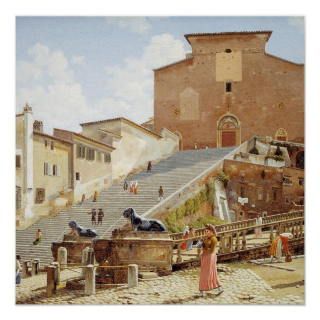Poster Père Noël Maria à Aracoeli à Rome (Devant)