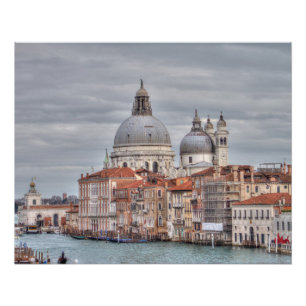Poster père Noël Maria della Salute, Venise Italie