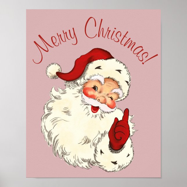 Poster père Noël No 4 (Devant)