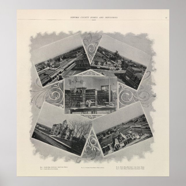 Poster Père Noël Rosa, Californie 6 (Devant)