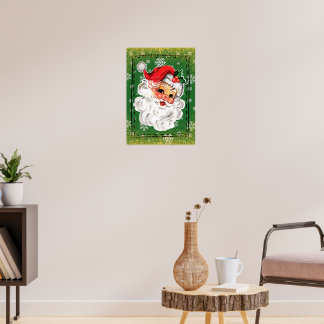 Poster Père Noël vintage