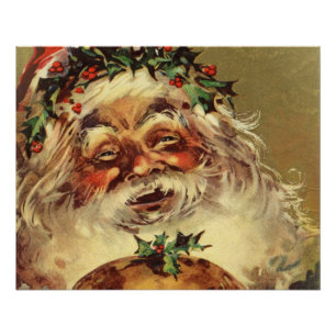 Poster père Noël vintage