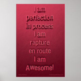 Poster "PERFECTION" génial (Confiance)