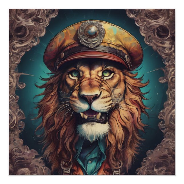 Poster Perkins le lion (Devant)