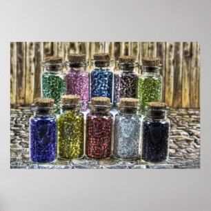 Poster Perles en verre