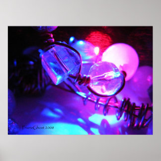 Poster Perles lumineuses et fil 1