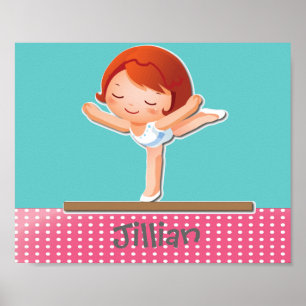 Poster Personalized GYMNASTICS Gift