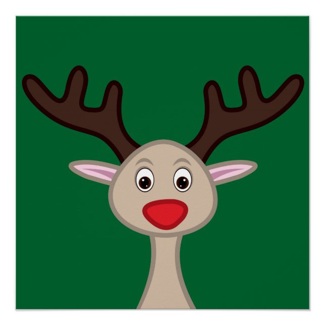 Poster Personnage de dessin animé Reindeer (Devant)