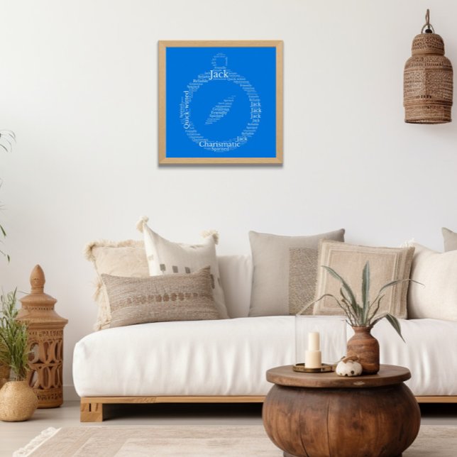 Poster personnalisable Jack Name Cloud (Créateur téléchargé)