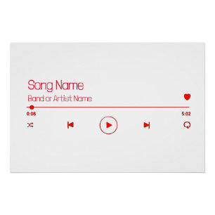 Poster Personnalisable votre musique préférée