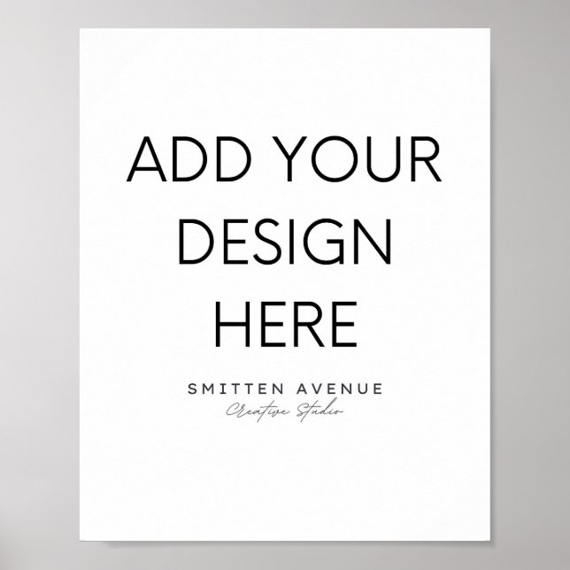 Poster personnalisé 8x10 (Matte) (Devant)