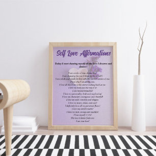 Poster Personnalisé Affirmations Self-Love