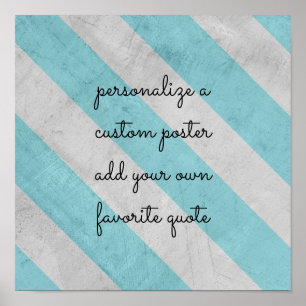poster personnalisé ajouter votre citation rayures