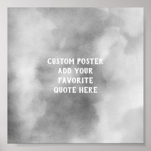 poster personnalisé ajouter votre devis aquarelle 