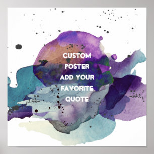 poster personnalisé ajouter votre propre devis aqu