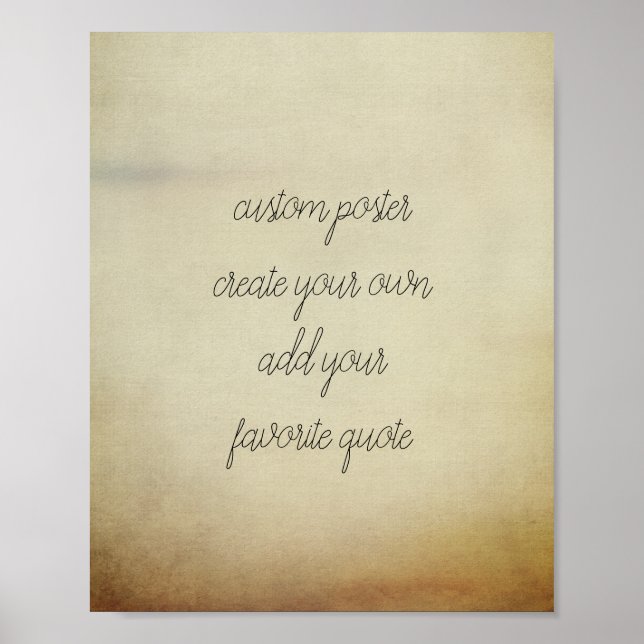 poster personnalisé ajouter votre propre devis sty (Devant)