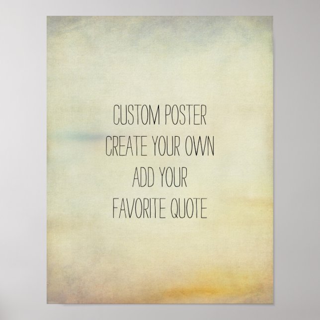 poster personnalisé ajouter votre propre devis sty (Devant)