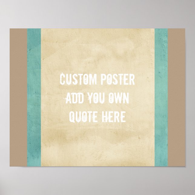 poster personnalisé ajouter votre propre guillemet (Devant)