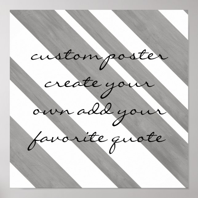 poster personnalisé ajoutez votre propre citation  (Devant)