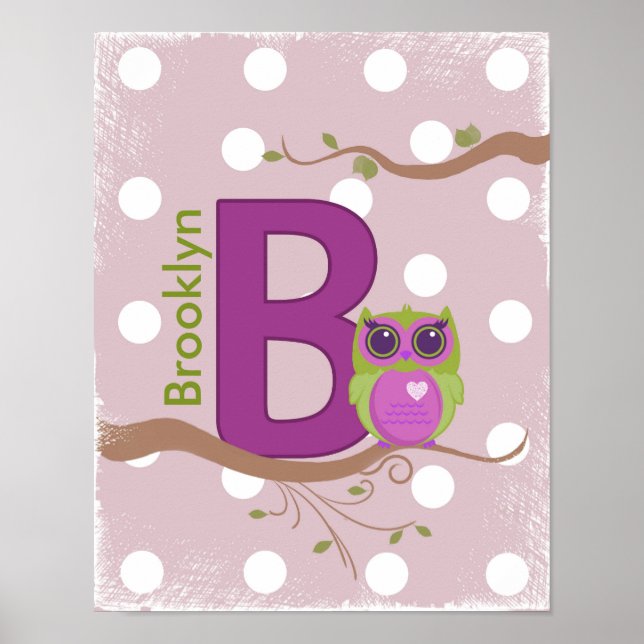 Poster personnalisé "B" (Devant)