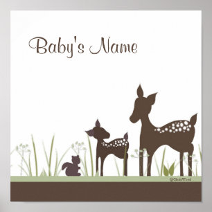 Poster personnalisé Baby Deer