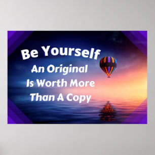 Poster personnalisé "Be Yourself"