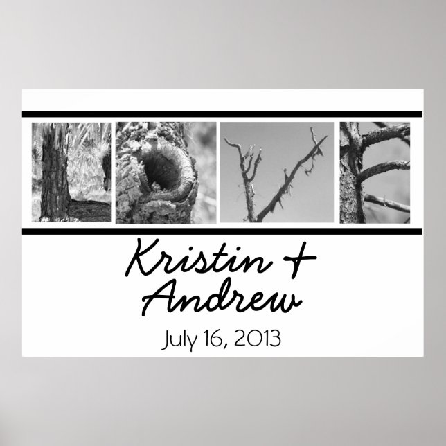 Poster personnalisé Cadeau Mariage unique (Devant)