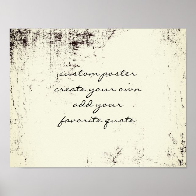 poster personnalisé créer votre propre devis mur a (Devant)