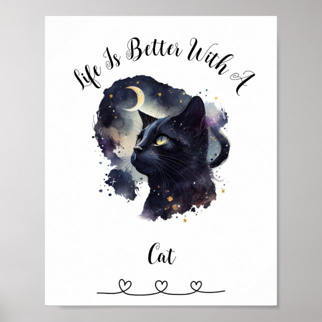 Poster personnalisé d'art mural pour animaux de co (Devant)