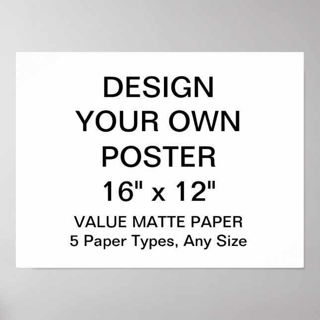 Poster personnalisé de 16 po x 12 po (Devant)