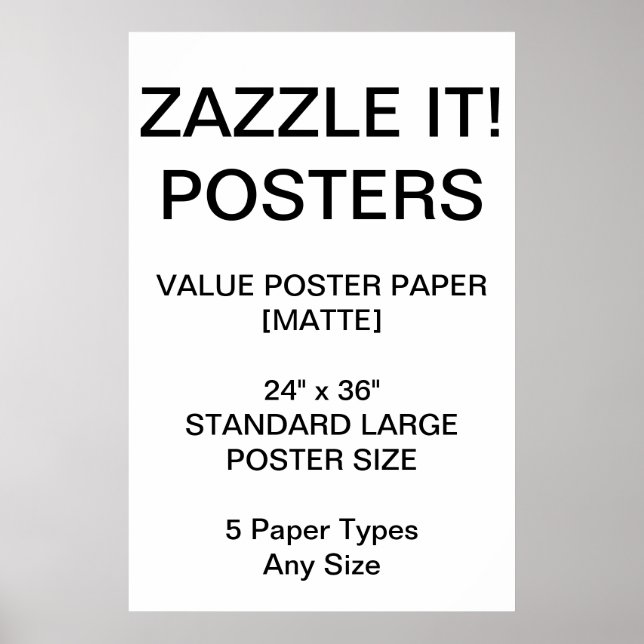 Poster personnalisé de 24 po x 36 po sur mesure (Devant)