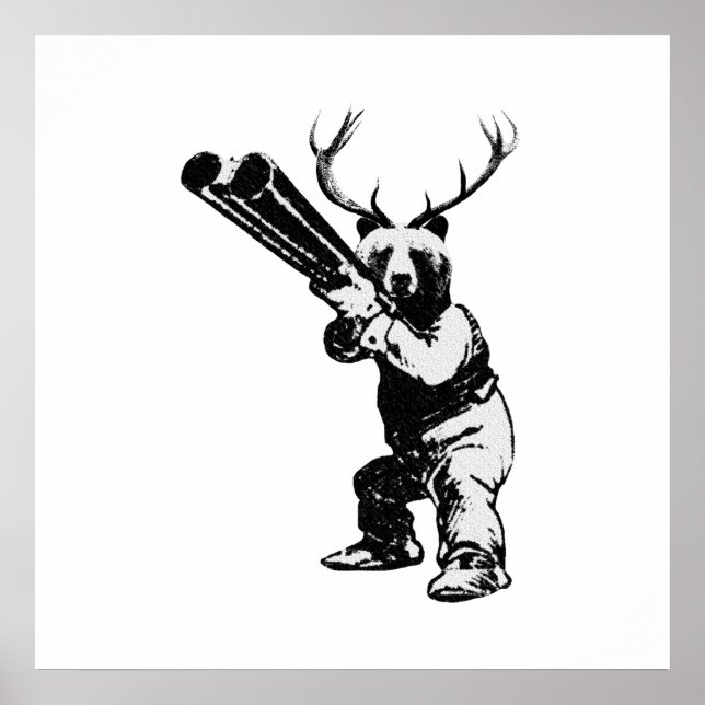 Poster personnalisé de la Grotte Homme Chasseur d' (Devant)