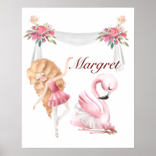 Poster personnalisé de la infirmière de ballet