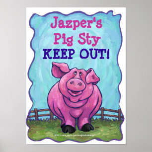 Poster personnalisé de la salle de rangement de co