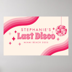 Poster personnalisé de la soirée de bachelorette D