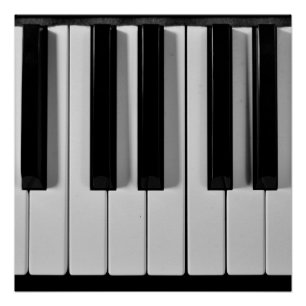 Poster personnalisé du clavier de piano