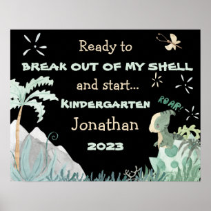 Poster personnalisé du premier jour de l'école 202