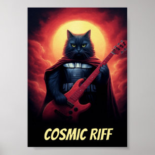 Poster personnalisé du salon de la bande Chat Fu
