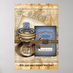 Poster personnalisé du voyageur