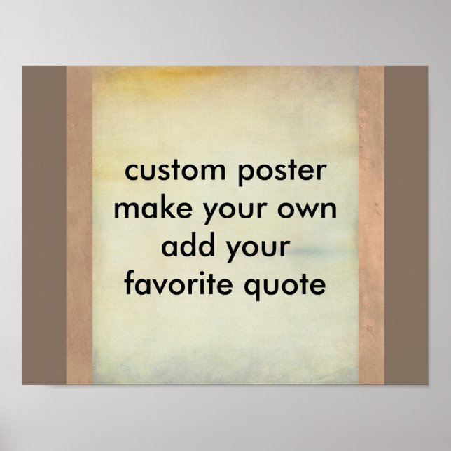 poster personnalisé faire votre propre ajouter vot (Devant)