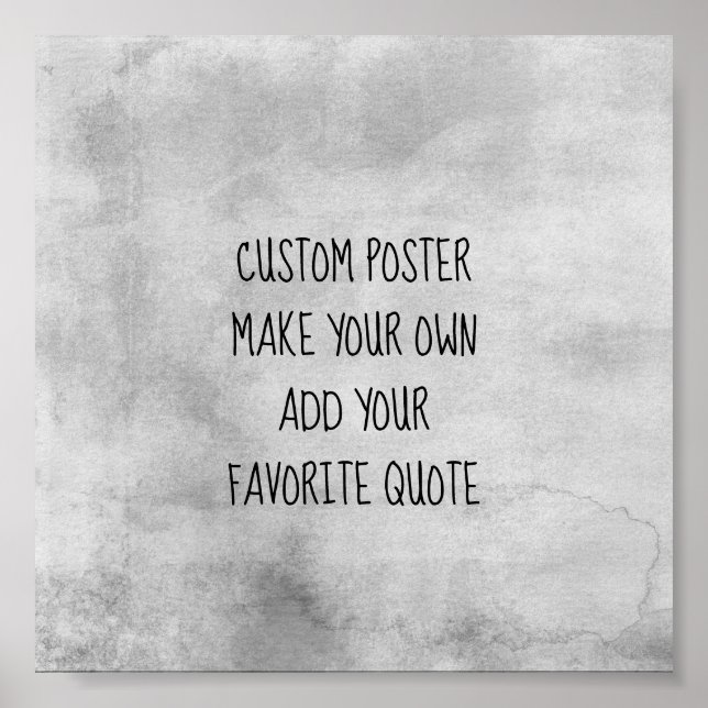 poster personnalisé faire votre propre ajouter vot (Devant)