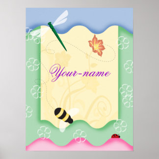 Poster personnalisé Flower Bee