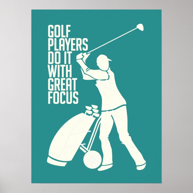 Poster personnalisé GOLF PLAYER (Devant)