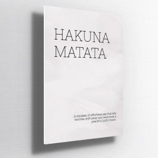 Poster personnalisé Hakuna Matata Self Love Wall