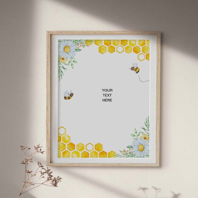 Poster personnalisé Honey Bee (Créateur téléchargé)