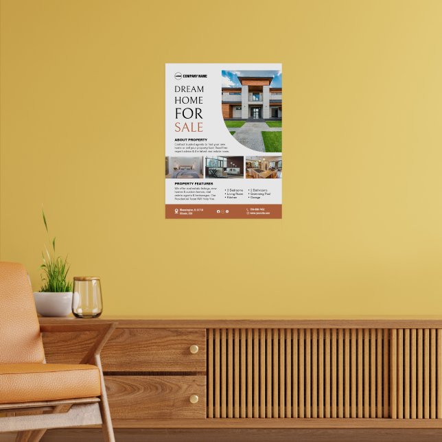 Poster personnalisé immobilier (Salon 2)