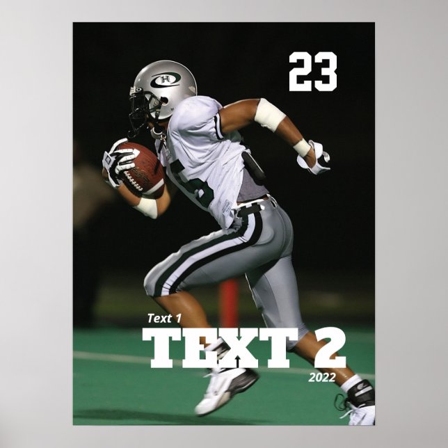 Poster Personnalisé Jour de Football (Devant)