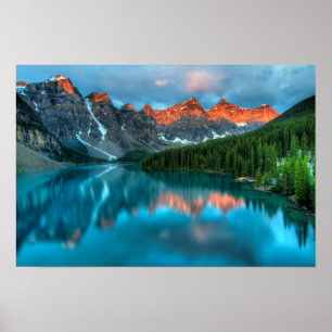 Poster personnalisé Lake Peaks Wall Art