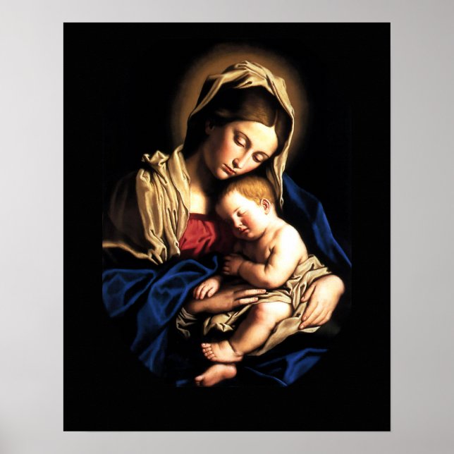 Poster personnalisé Madonna et Child (Devant)