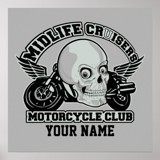 Poster personnalisé Midlife Cruisers MC (Devant)